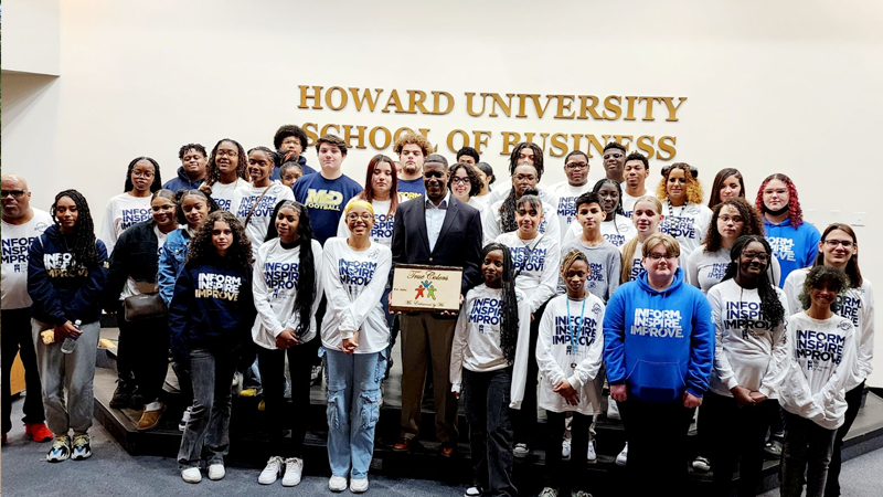 True Colors visits Howard University (trip was sponsored by Bechtel Corporation)